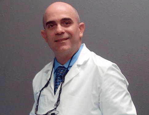 Dr. Perez in dental office