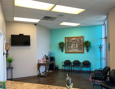 Tyler dental office waiting room